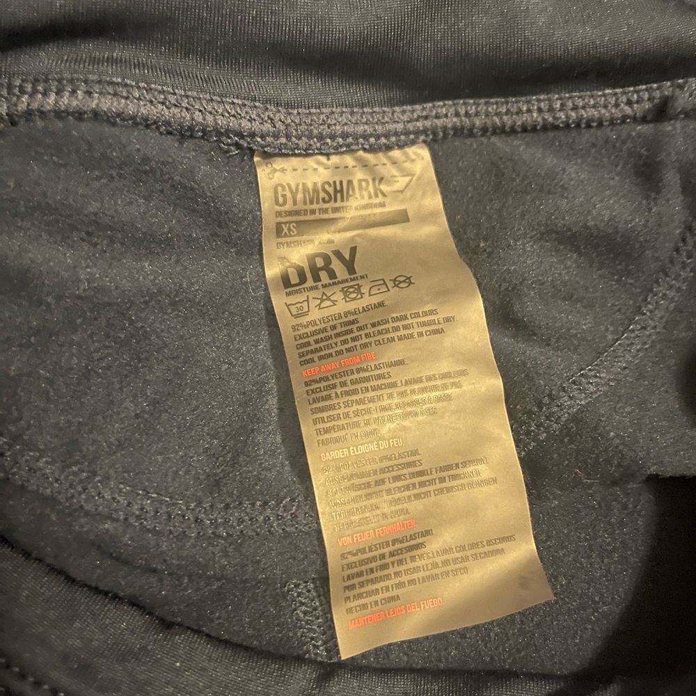 GymShark blue and gray rear zip contour leggings size extra small - Picture 8 of 8